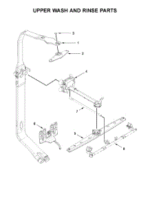 Upper Wash And Rinse Parts parts for Kitchenaid Dishwasher KDTM504EPA2 from AppliancePartsPros.com