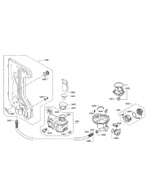 Water Inlet & Softener / Heat Pump parts for Thermador Dishwasher DWHD640JFP/C6 from AppliancePartsPros.com