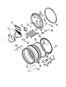 Tumbler parts for Maytag Dryer MDE6000AZG from AppliancePartsPros.com
