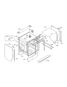 Tub / Trim parts for Thermador Dishwasher DWHD640JFP/C6 from AppliancePartsPros.com