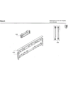 Control Panel parts for Bosch Dishwasher SHX9PT55UC/93 from AppliancePartsPros.com