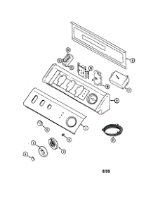 Control Panel parts for Maytag Dryer MDE6000AZG from AppliancePartsPros.com