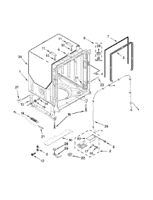 Tub And Frame Parts parts for Jenn-Air Dishwasher JDB9200CWX2 from AppliancePartsPros.com