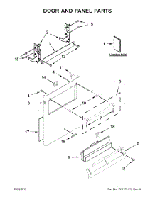 Door And Panel Parts parts for Kitchenaid Dishwasher KDTM804EBS2 from AppliancePartsPros.com