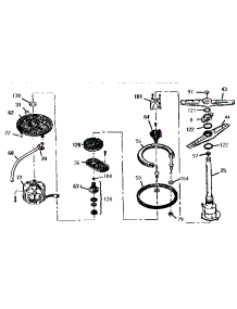 Motor parts for Thermador Dishwasher THD2600 from AppliancePartsPros.com