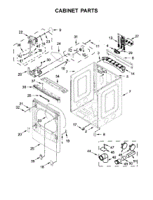 Cabinet Parts parts for Maytag Dryer MEDB955FW1 from AppliancePartsPros.com