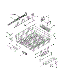Upper Rack And Track Parts parts for Jenn-Air Dishwasher JDB9200CWX3 from AppliancePartsPros.com