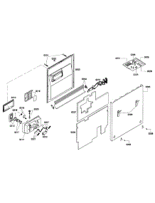 Door Assy parts for Thermador Dishwasher DWHD410GPR-53 from AppliancePartsPros.com