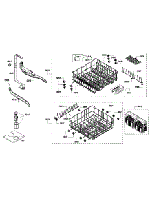 Baskets Assy parts for Thermador Dishwasher DWHD410GPR-53 from AppliancePartsPros.com