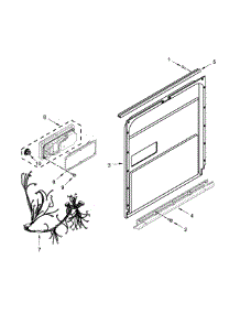 Inner Door Parts parts for Jenn-Air Dishwasher JDB9200CWX3 from AppliancePartsPros.com