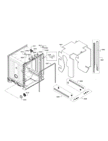 Tub parts for Bosch Dishwasher SHE3ARL5UC/14 from AppliancePartsPros.com