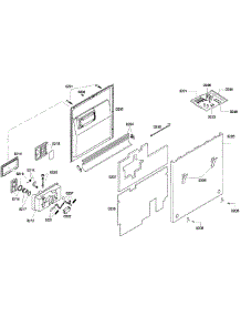Door Assy parts for Thermador Dishwasher DWHD410HPR/60 from AppliancePartsPros.com