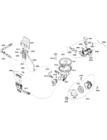 Pump Assy parts for Thermador Dishwasher DWHD410HPR/60 from AppliancePartsPros.com