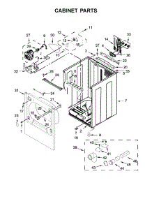 Cabinet Parts parts for Maytag Dryer MEDB835DC4 from AppliancePartsPros.com