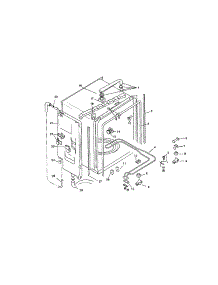 Inner Liner parts for Bosch Dishwasher SMU7052UC/14 / FD 7507-7902 from AppliancePartsPros.com