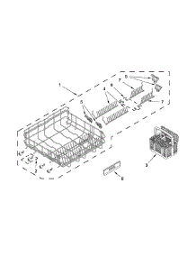 Lower Rack Parts parts for Jenn-Air Dishwasher JDB9600CWP0 from AppliancePartsPros.com