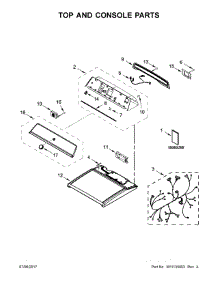 Top And Console Parts parts for Maytag Dryer MEDB835DW4 from AppliancePartsPros.com