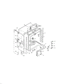 Inner Liner parts for Bosch Dishwasher SMU7052US/02 / FD 7106-7308 from AppliancePartsPros.com
