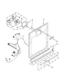 Inner Door And Latch Parts parts for Jenn-Air Dishwasher JDB9600CWX0 from AppliancePartsPros.com
