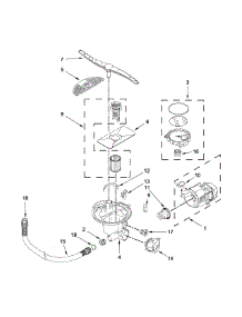 Pump, Washarm And Motor Parts parts for Jenn-Air Dishwasher JDB9600CWX0 from AppliancePartsPros.com