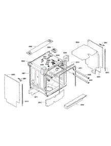 Cabinet parts for Thermador Dishwasher DWHD651GFP/18 from AppliancePartsPros.com