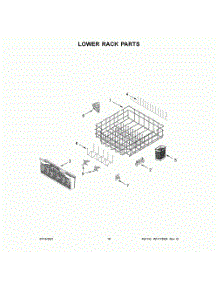 Lower Rack Parts parts for Kitchenaid Dishwasher KDTM354DSS5 from AppliancePartsPros.com