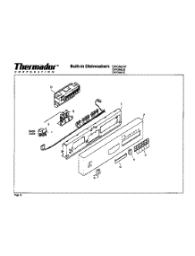 Control Panel parts for Thermador Dishwasher DW246US from AppliancePartsPros.com