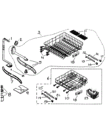 Racks parts for Bosch Dishwasher SHX99B06UC/14 from AppliancePartsPros.com