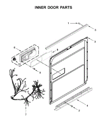 Inner Door Parts parts for Jenn-Air Dishwasher JDTSS243GX0 from AppliancePartsPros.com
