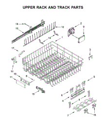 Upper Rack And Track Parts parts for Jenn-Air Dishwasher JDTSS243GX0 from AppliancePartsPros.com