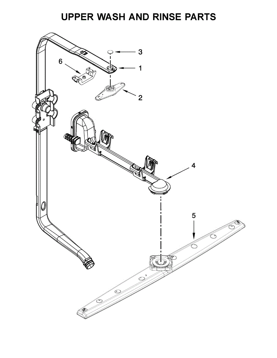 KitchenAid Dishwasher Upper Rack Adjuster Kit - Replacement For Model KDPE234GPS0