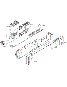 Control Panel parts for Thermador Dishwasher DWHD410HFM/64 from AppliancePartsPros.com