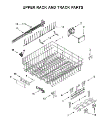 Upper Rack And Track Parts parts for Jenn-Air Dishwasher JDTSS244GP0 from AppliancePartsPros.com