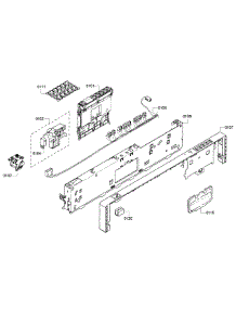 Control Panel parts for Thermador Dishwasher DWHD410HPR/64 from AppliancePartsPros.com