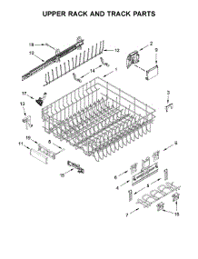 Upper Rack And Track Parts parts for Jenn-Air Dishwasher JDTSS244GS0 from AppliancePartsPros.com