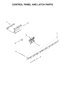 Control Panel And Latch Parts parts for Kitchenaid Dishwasher KDFE104HPS0 from AppliancePartsPros.com
