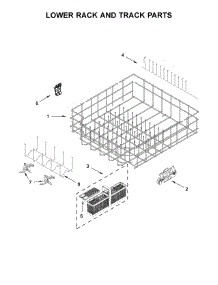 Lower Rack And Track Parts parts for Jenn-Air Dishwasher JDTSS244GS0 from AppliancePartsPros.com
