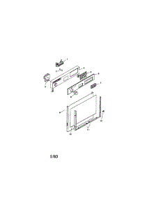Fascia Panel And Outer Door parts for Bosch Dishwasher SMU2042UC/09 / FD 7307-7504 from AppliancePartsPros.com