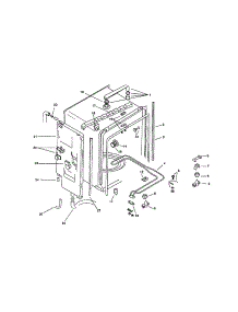 Inner Liner parts for Bosch Dishwasher SMU2042UC/09 / FD 7307-7504 from AppliancePartsPros.com