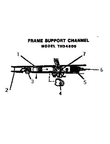 Frame Support Channel parts for Thermador Dishwasher WKD1700 from AppliancePartsPros.com