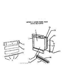 Panels parts for Thermador Dishwasher WKD3700 from AppliancePartsPros.com