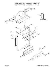 Door And Panel Parts parts for Jenn-Air Dishwasher JDTSS246GS0 from AppliancePartsPros.com