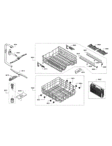 Spray Arm / Rack parts for Thermador Dishwasher DWHD440MFP/02 from AppliancePartsPros.com