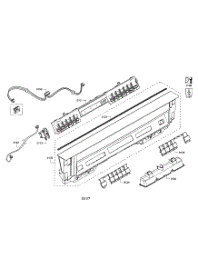 Facia Panel / Controls parts for Bosch Dishwasher SHE863WF6N/01 from AppliancePartsPros.com