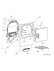 Front Panel & Door parts for Hot Point Dryer HTX21PASK0WW from AppliancePartsPros.com