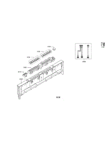 Operating Module / Panel Frame parts for Thermador Dishwasher DWHD640JFP/A5 from AppliancePartsPros.com