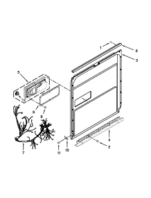 Inner Door Parts parts for Jenn-Air Dishwasher JDB8000AWS2 from AppliancePartsPros.com