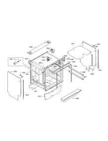 Tub / Trim parts for Thermador Dishwasher DWHD640JFP/A5 from AppliancePartsPros.com
