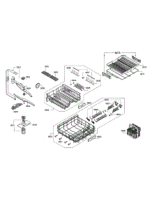 Spray Arms / Racks parts for Thermador Dishwasher DWHD640JFP/C9 from AppliancePartsPros.com