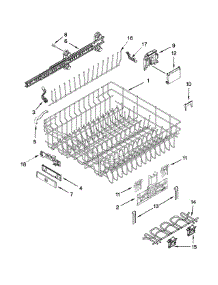 Upper Rack And Track Parts parts for Jenn-Air Dishwasher JDB8500AWF3 from AppliancePartsPros.com